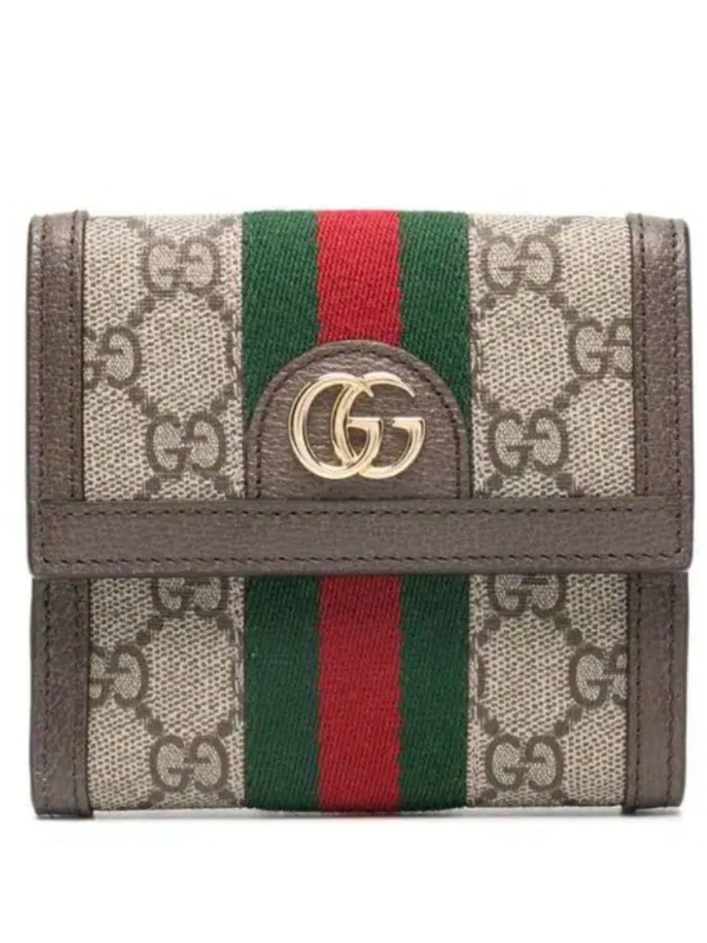 Gucci Brown Leather Cardholder Wallet